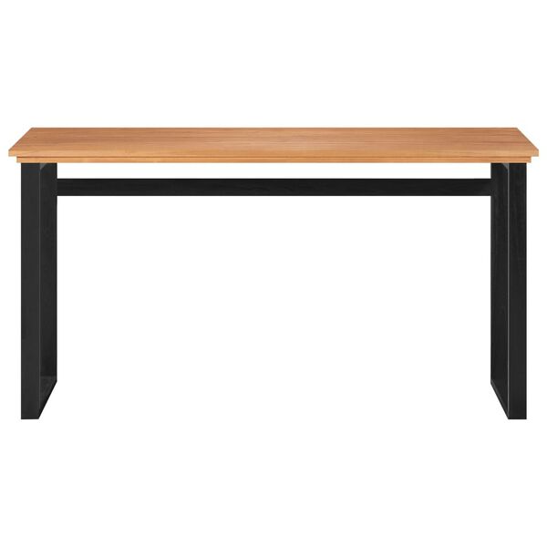 vidaXL skrivebord 120x45x75 cm massivt teaktr&aelig;