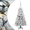 vidaXL Kunstigt Hinged Juletr&aelig; Hvid 120 cm PE og PVC