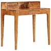 vidaXL skrivebord med skuffer massivt tr&aelig; 88 x 50 x 90 cm