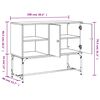 vidaXL skænk 100x40x79,5 cm konstrueret træ grå sonoma-eg