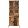 vidaXL Highboard Gammelt tr&aelig; 69,5 x 34 x 180 cm Konstrueret tr&aelig;