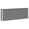 vidaXL H&oslash;jbed 2 stk. Sort 200 x 30 x 72 cm WPC og Aluminium