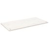 vidaXL skrivebordsplade 100x50x2,5 cm massivt fyrretr&aelig; hvid