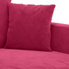 vidaXL 3-personers sofa 180 cm fløjl vinrød