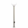 vidaXL pullertlampe med stikkontakt 120 cm rustfrit st&aring;l IP44