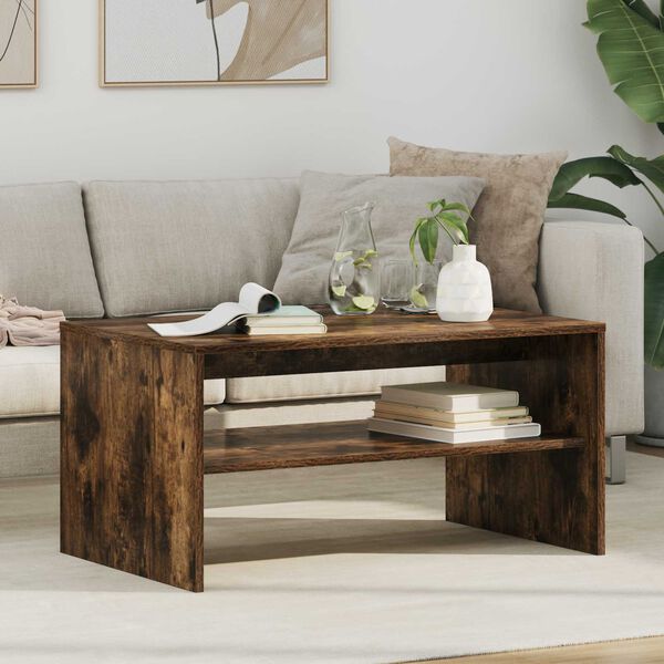 vidaXL Sofabord R&oslash;get eg 80 x 50 x 40 cm Konstrueret tr&aelig;