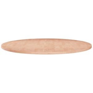 vidaXL rund bordplade &Oslash;60x1,5 cm ubehandlet massivt egetr&aelig;