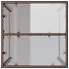 vidaXL barbord til haven 70x70x110 cm polyrattan brun