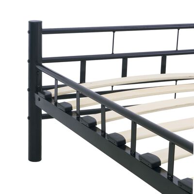 vidaXL sengestel 160 x 200 cm stål sort