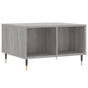 vidaXL sofabord 60x50x36,5 cm konstrueret tr&aelig; gr&aring; sonoma-eg