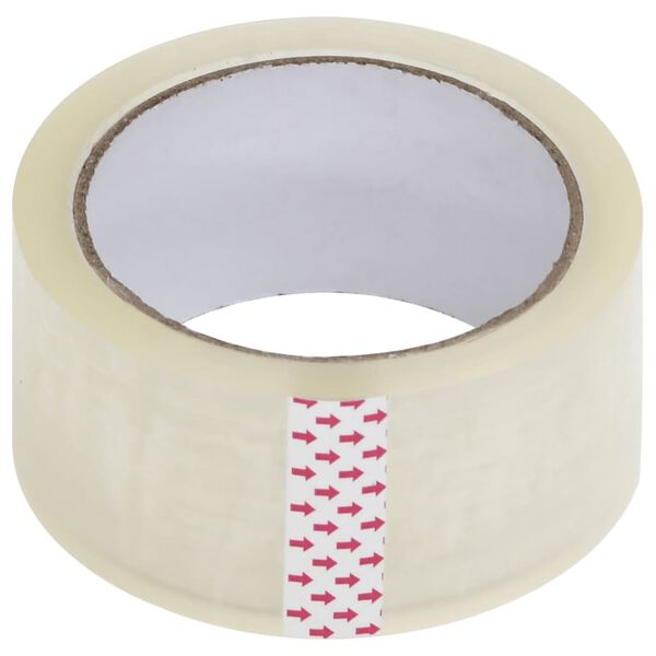 vidaXL pakketape 72 stk. 48 mm x 66 m transparent