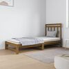 vidaXL daybed med udtræk 2x(90x190) cm massivt fyrretræ gyldenbrun