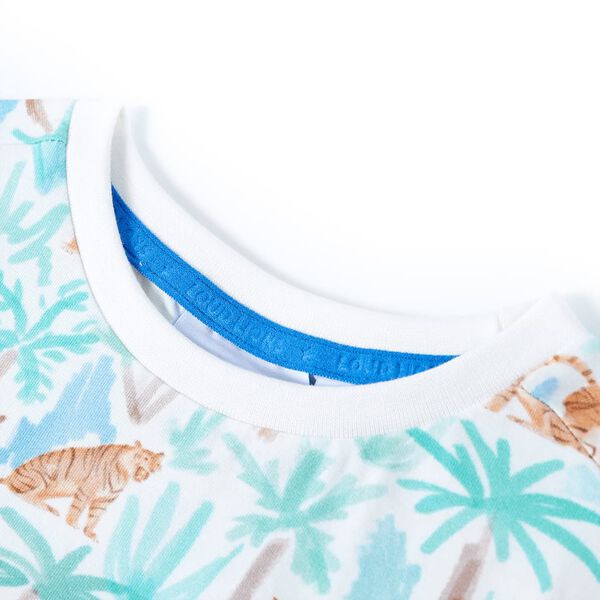 T-shirt til b&oslash;rn str. 116 ecrufarvet