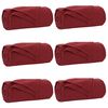 vidaXL Kastet&aelig;pper 6 stk. Bordeaux R&oslash;d 270 x 240 cm 5.08 kg Fleece