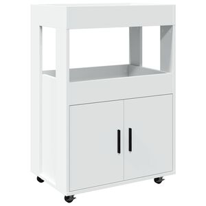 vidaXL barvogn 60x39,5x89 cm konstrueret tr&aelig; hvid