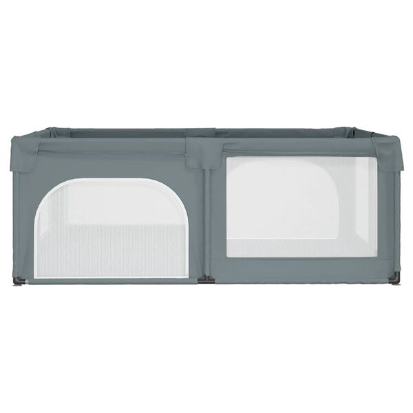 vidaXL kravlegård med 2 indgange oxfordstof lysegrå