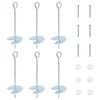 vidaXL Jordanker 6 pcs S&oslash;lv &Oslash;10 x 30 cm Galvaniseret metal