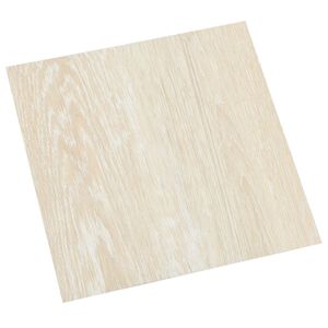 vidaXL Selvkl&aelig;bende Gulvplanker Hvid og Beige 30,5 x 30,5 cm 20 stk.