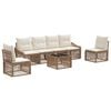 vidaXL Havesofa S&aelig;t 7 stk. Beige polyrattan