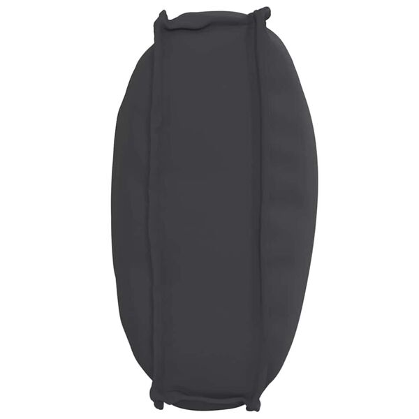 vidaXL Pude Sort 70 x 40 x 12 cm Oxford stof