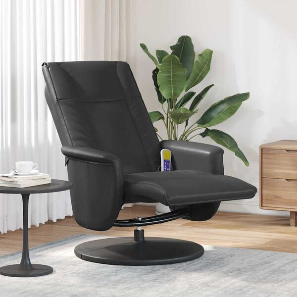vidaXL Svingende Massage Recliner Stol Sort 71 x 90 x 105 cm