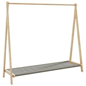 vidaXL t&oslash;jstativ med hylder 106x34x102 cm bambus