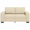 vidaXL 2-personers sofa 160x77x82 cm stof cremefarvet