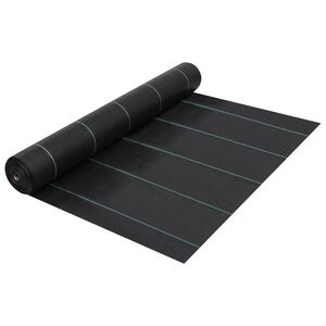 vidaXL ukrudtsdug 1x10 m PP mat sort