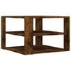 vidaXL sofabord 58x58x40 cm konstrueret tr&aelig; r&oslash;get egetr&aelig;sfarve