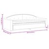 vidaXL daybed med madras 80x200 cm stof sort
