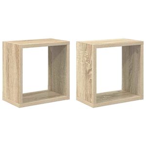 vidaXL v&aelig;ghylder 2 stk. 26x15x26 cm kubeformet sonoma-eg