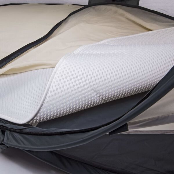 DERYAN 3D Welcool vuggemadras Baby Lux hvid