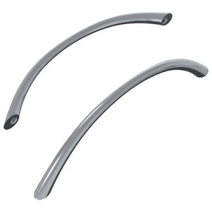 vidaXL H&aring;ndtag 2 stk. S&oslash;lv 107 x 3.6 x 23 mm Rustfrit st&aring;l