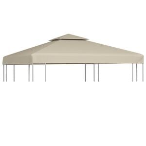 vidaXL baldakin til havepavillon 3x3 m 310 g/m&sup2; beige