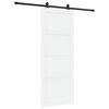 vidaXL Skyded&oslash;r 83 x 211 cm Konstrueret tr&aelig; Hvid og sort