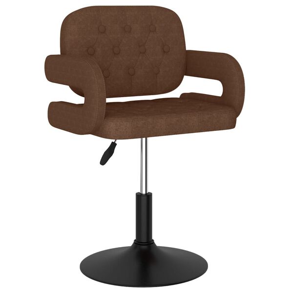 vidaXL drejelige spisebordsstole 4 stk. stof brun