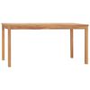 vidaXL 7-delt havespises&aelig;t 160x80 cm massivt teaktr&aelig;