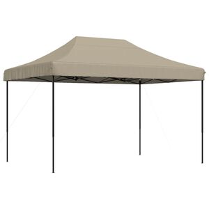 vidaXL Party Tent Gr&aring;brun 279 x 410 x 315 cm Oxford stof