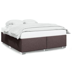 vidaXL sengeramme uden madras 180x200 cm stof m&oslash;rkebrun