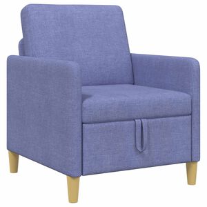 vidaXL Sofa med opbevaring Jeans bl&aring; 72 x 78 x 87 cm Polyester