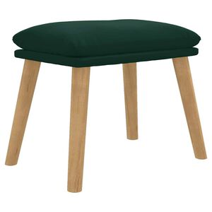 vidaXL fodskammel 45x29,5x35 cm fl&oslash;jl m&oslash;rkegr&oslash;n