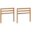 vidaXL Arml&aelig;n 2 pcs Naturfarvet 79 x 4 x 73 cm Massivt Akacietr&aelig;