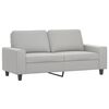 vidaXL 2-personers sofa 140 cm mikrofiberstof lysegr&aring;