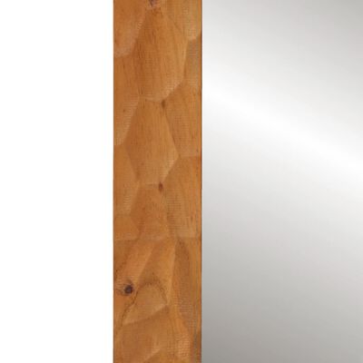 vidaXL badeværelsesspejl 50x70x2,5 cm massivt akacietræ og glas