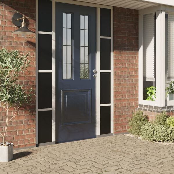 vidaXL vinduesfolie 90x1000 cm statisk PVC matteret sort