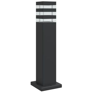 vidaXL udend&oslash;rs standerlampe 50 cm aluminium sort