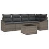 vidaXL Havesofa S&aelig;t 6 stk. Lysegr&aring; polyrattan