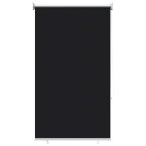 vidaXL Udeterrasse Rullegardin UV Beskyttelse Sort Polyester
