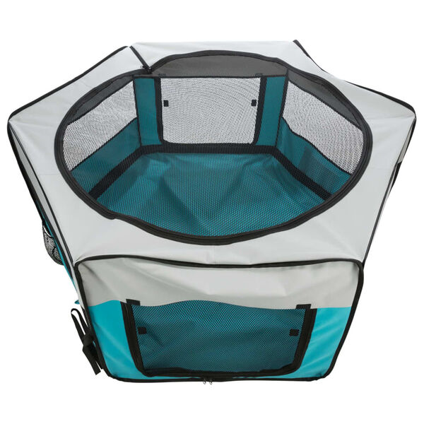 TRIXIE l&oslash;beg&aring;rd til sm&aring; dyr 150x65 cm turkis og lysegr&aring;