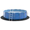 vidaXL Pool Bundark Sort &Oslash; 366 cm Non-woven stof